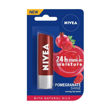 NIVEA Lip Balm, Soft Rose, 4.8g And NIVEA Lip Balm, Pomegranate Shine, 4.8g